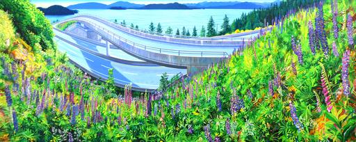 Wildflowers + Highway